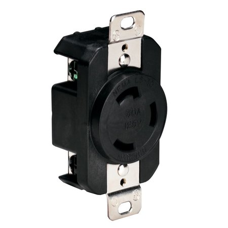 MARINCO 305CRRB 125V 30Amp Locking Receptacle - Black 305CRRB